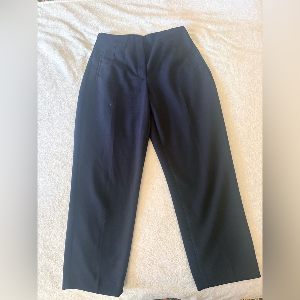 Zara high waisted blue pants